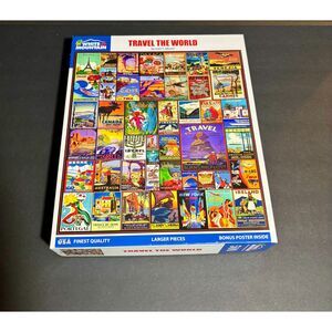 White Mountain “Travel The World” 1000‑Piece Jigsaw Puzzle – NEW & Sealed